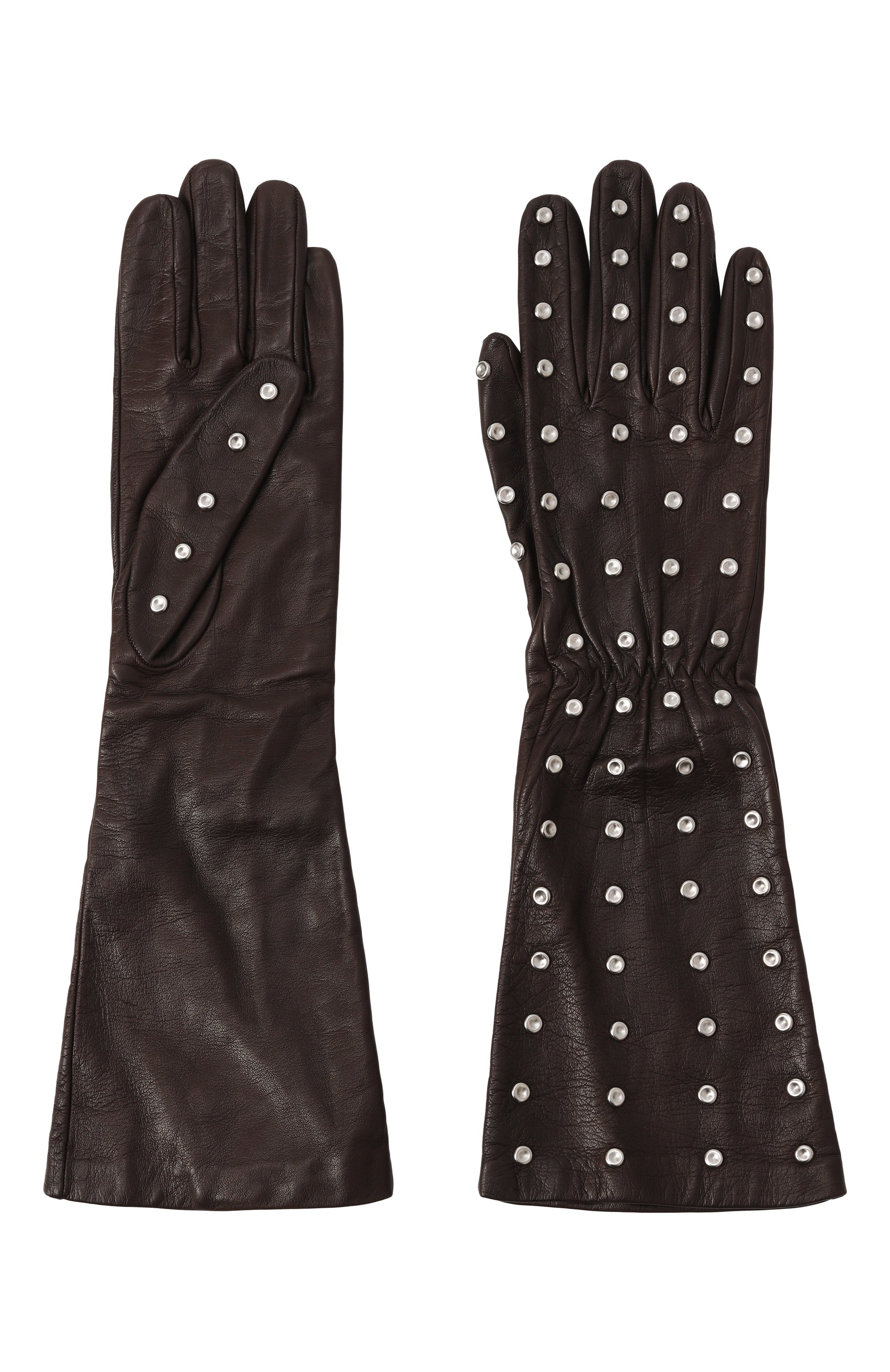 Кожаные перчатки BOTTEGA VENETA, арт. 649948/3V00F, фото 3