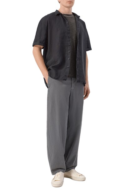 Футболка из хлопка и льна TRANSIT, арт. CFUTRC5400E, фото 2