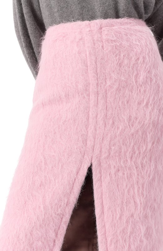 Шерстяная юбка Dries Van Noten 242-010809-9343 Розовый  242-010809-9343 Фото 5