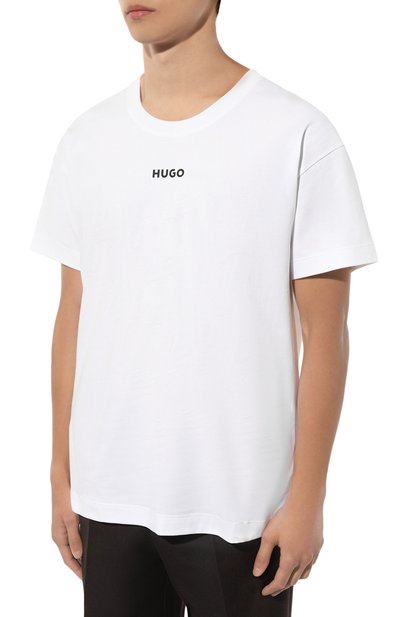 Хлопковая футболка HUGO, арт. 50493057, фото 3