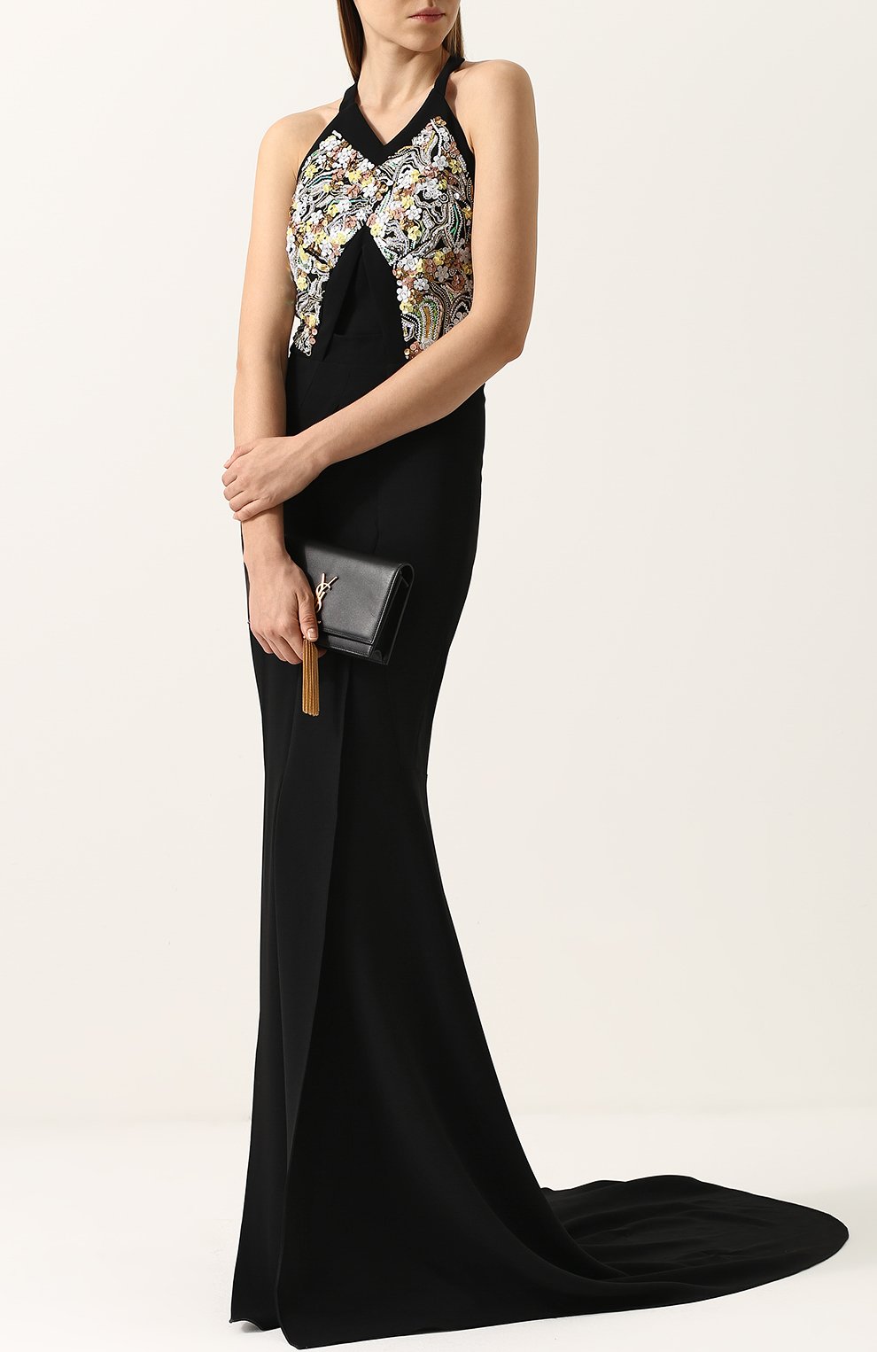 Платье ROLAND MOURET черного цвета по цене 597500 руб., арт. AW17/S0052/F0048, фото 2 Платье ROLAND MOURET, арт. AW17/S0052/F0048, фото 2