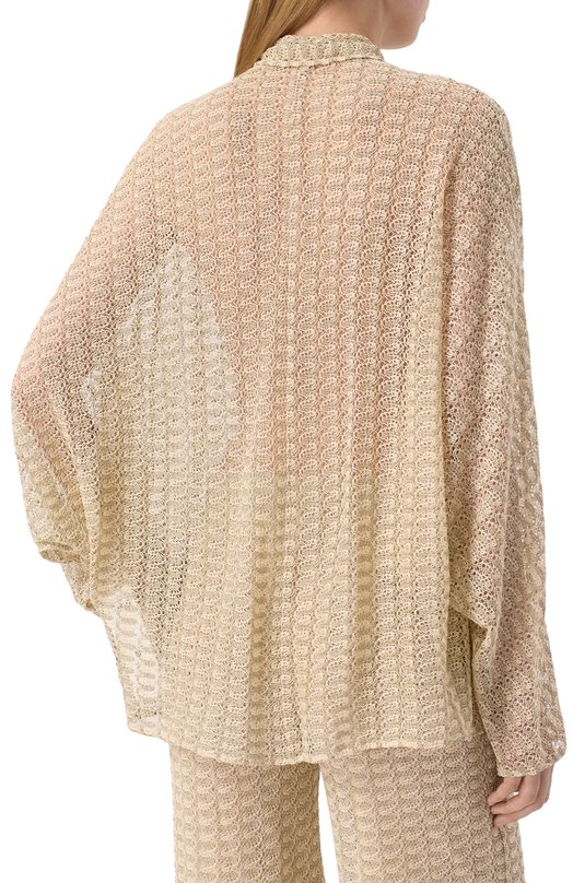 Блузка из вискозы Missoni DS25SJ08/BR010R Бежевый  DS25SJ08/BR010R Фото 4