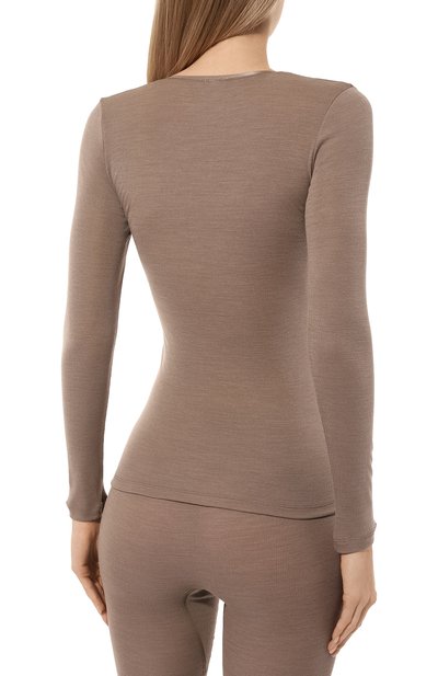 Лонгслив из шерсти и шелка HANRO, арт. 071418, фото 4