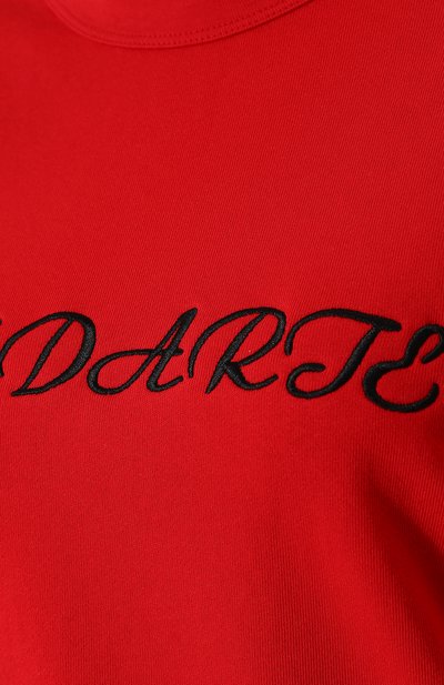 Укороченный свитшот свободного кроя с круглым вырезом RODARTE, арт. E107, фото 5