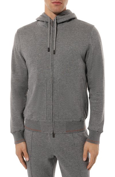 Толстовка из хлопка и кашемира CAPOBIANCO, арт. 15M406.LB00., фото 3