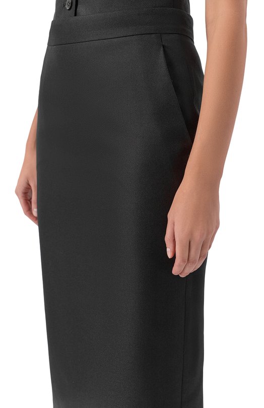 Шелковая юбка MVST M25.1PW.S002/ZEGNA Чёрный  M25.1PW.S002/ZEGNA Фото 5