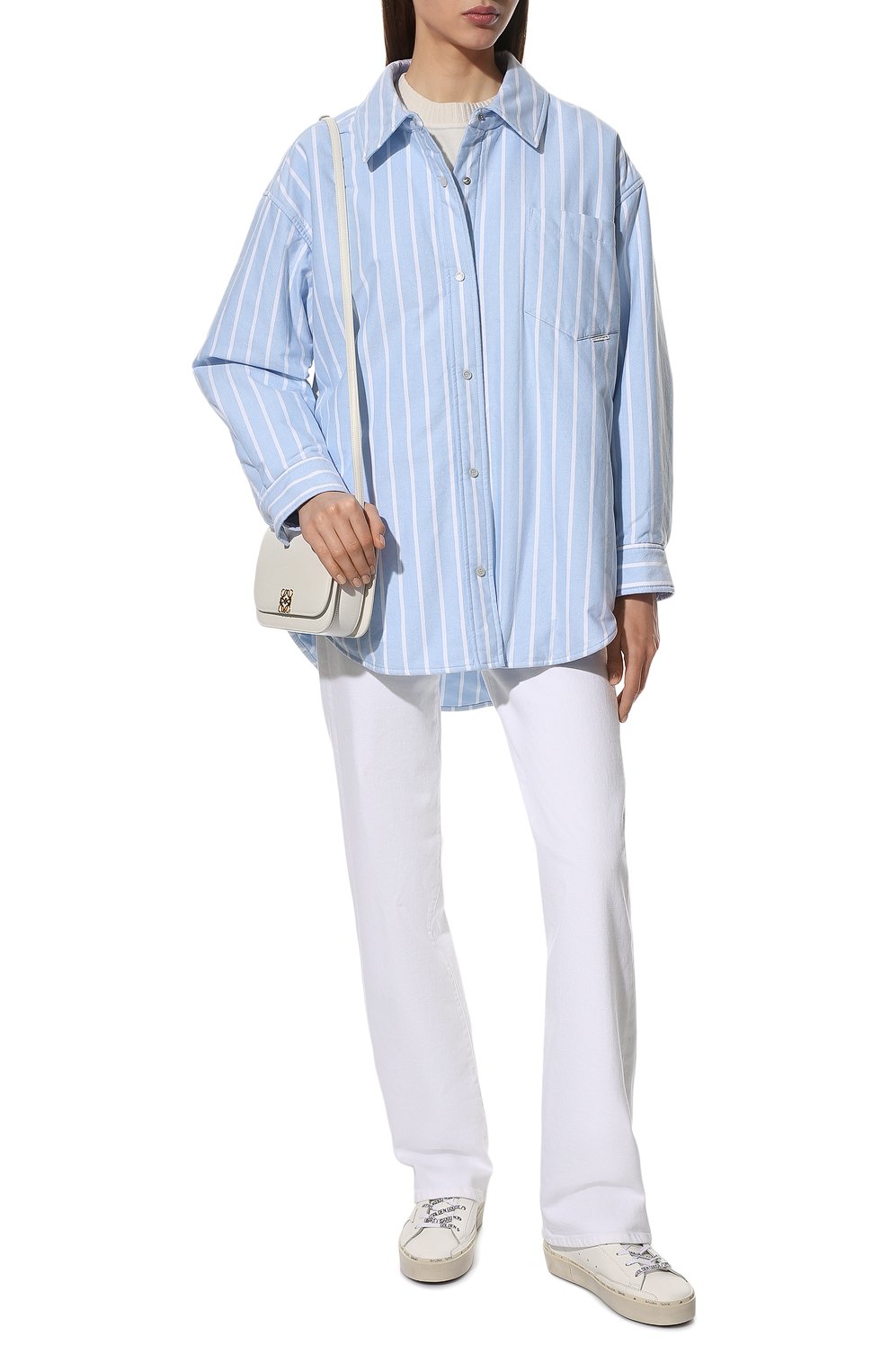 Хлопковая куртка ALEXANDERWANG.T голубого цвета по цене 59950 руб., арт. 4WC1222055, фото 2 Хлопковая куртка ALEXANDERWANG.T, арт. 4WC1222055, фото 2