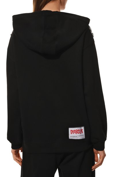 Хлопковое худи PINKO, арт. 1L109D-8314, фото 4