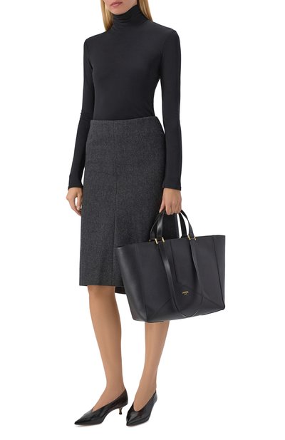 Сумка-тоут enveloppe medium LANCEL черного цвета по цене 88650 руб., арт. A14021, фото 3 Сумка-тоут enveloppe medium LANCEL, арт. A14021, фото 3