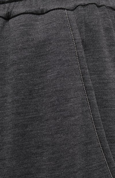 Джоггеры из хлопка и шелка BRUNELLO CUCINELLI, арт. MD828SS199, фото 5