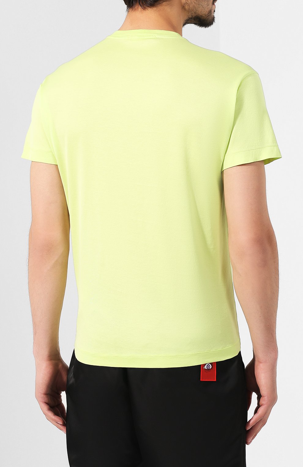 Хлопковая футболка STONE ISLAND светло-зеленого цвета по цене 15350 руб., арт. 711524113, фото 4 Хлопковая футболка STONE ISLAND, арт. 711524113, фото 4