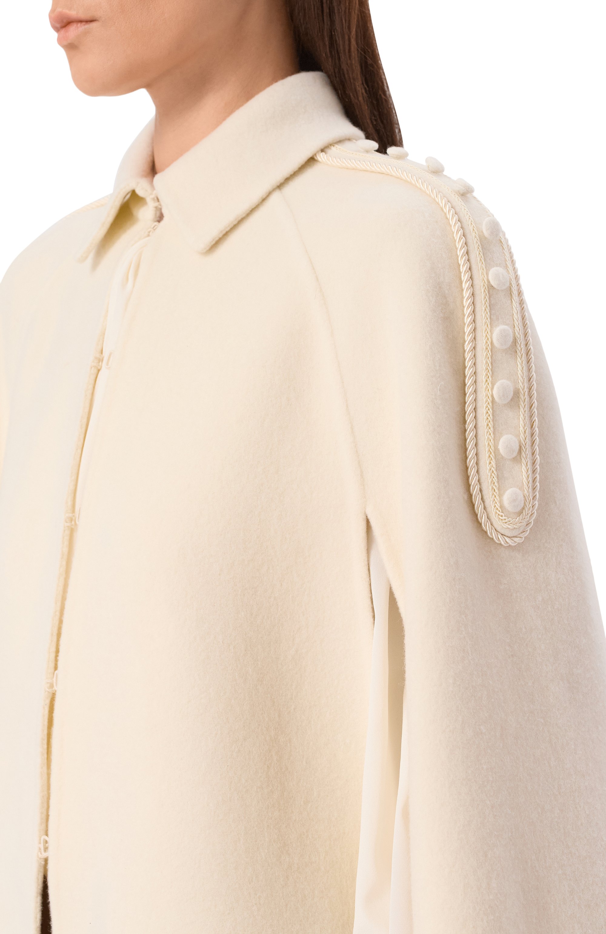 Кейп из шерсти и кашемира ELIE SAAB, арт. J0178EF25W0003, фото 5