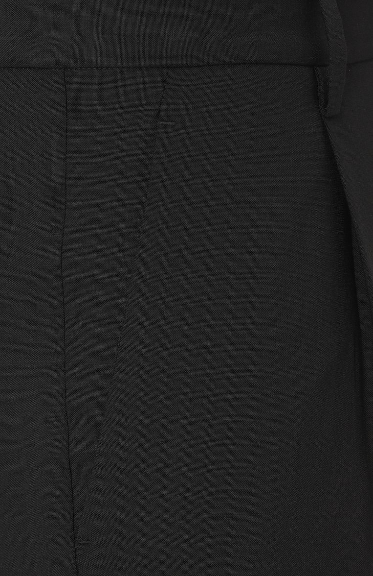 Мужские брюки DSQUARED2 черного цвета, арт. S71KB0685/S53632 | Фото 6 (Длина (брюки, джинсы): Стандартные; Материал внешний: Шерсть, Синтетический материал; Стили: Кэжуэл; Силуэт М (брюки): Чиносы; Случай: Повседневный)