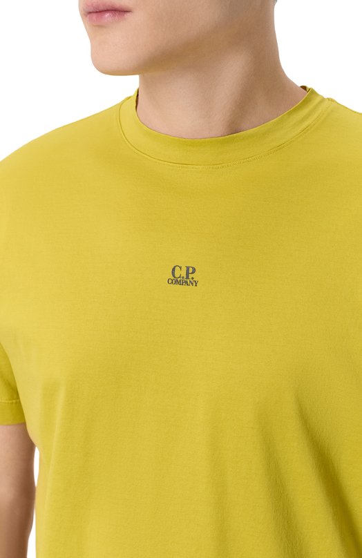 Хлопковая футболка C.P. Company 20CMTS114A/006374G Жёлтый  20CMTS114A/006374G Фото 5