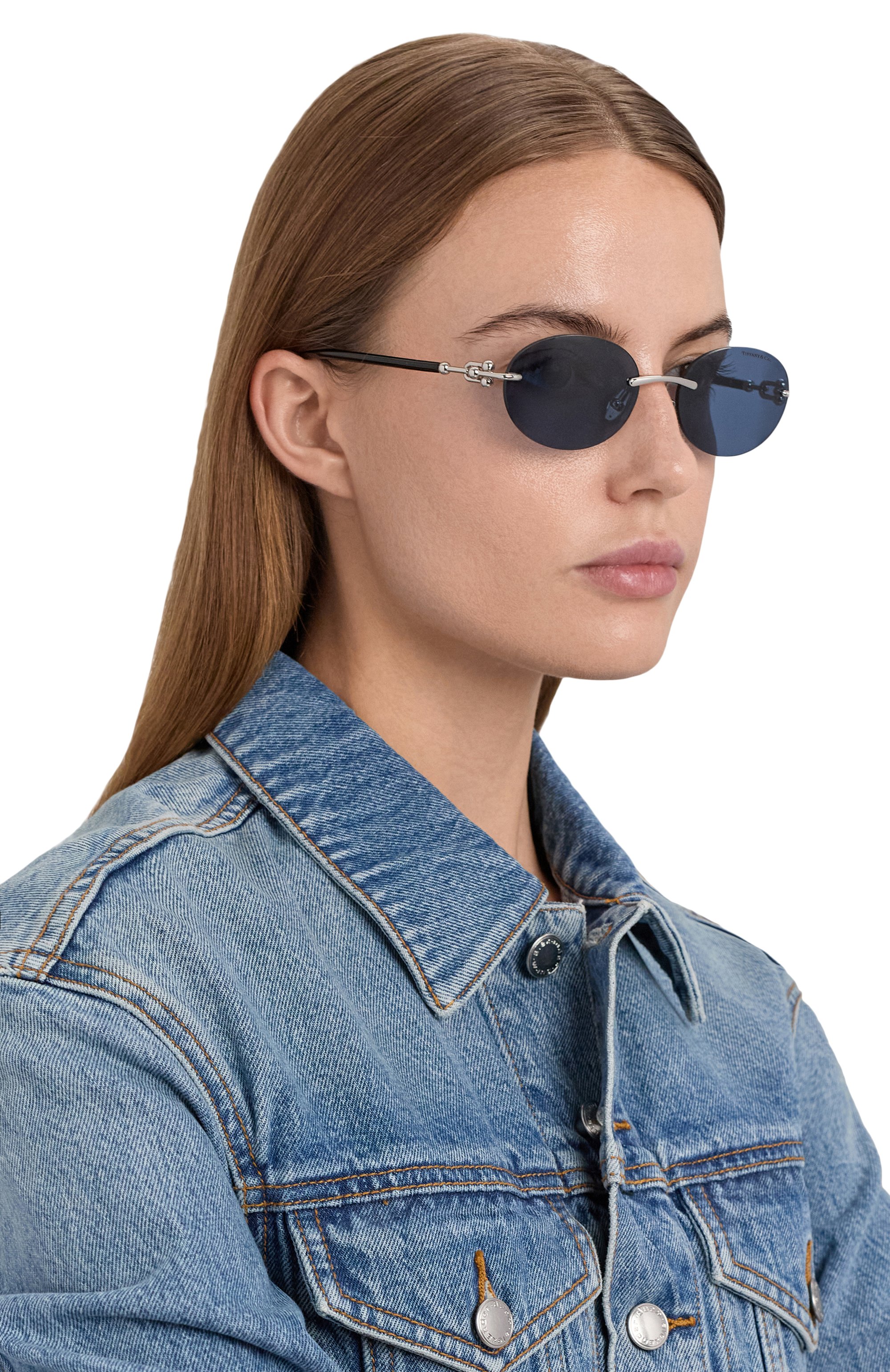 Солнцезащитные очки TIFFANY & CO. синего цвета по цене 49950 руб., арт. 3104D-600180, фото 2 Солнцезащитные очки TIFFANY & CO., арт. 3104D-600180, фото 2