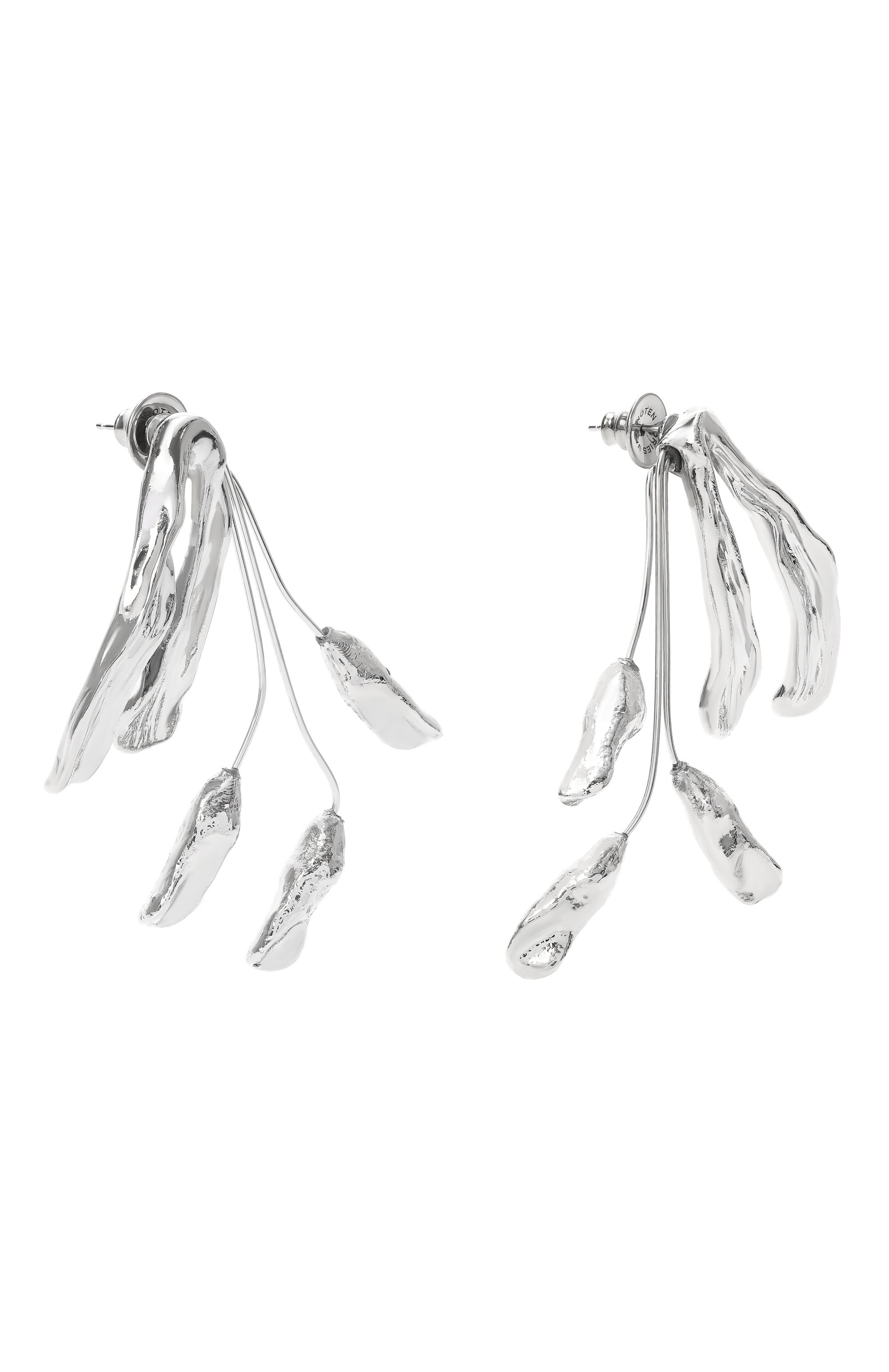 Серьги DRIES VAN NOTEN серебряного цвета по цене 61500 руб., арт. 251-018211-046, фото 3 Серьги DRIES VAN NOTEN, арт. 251-018211-046, фото 3