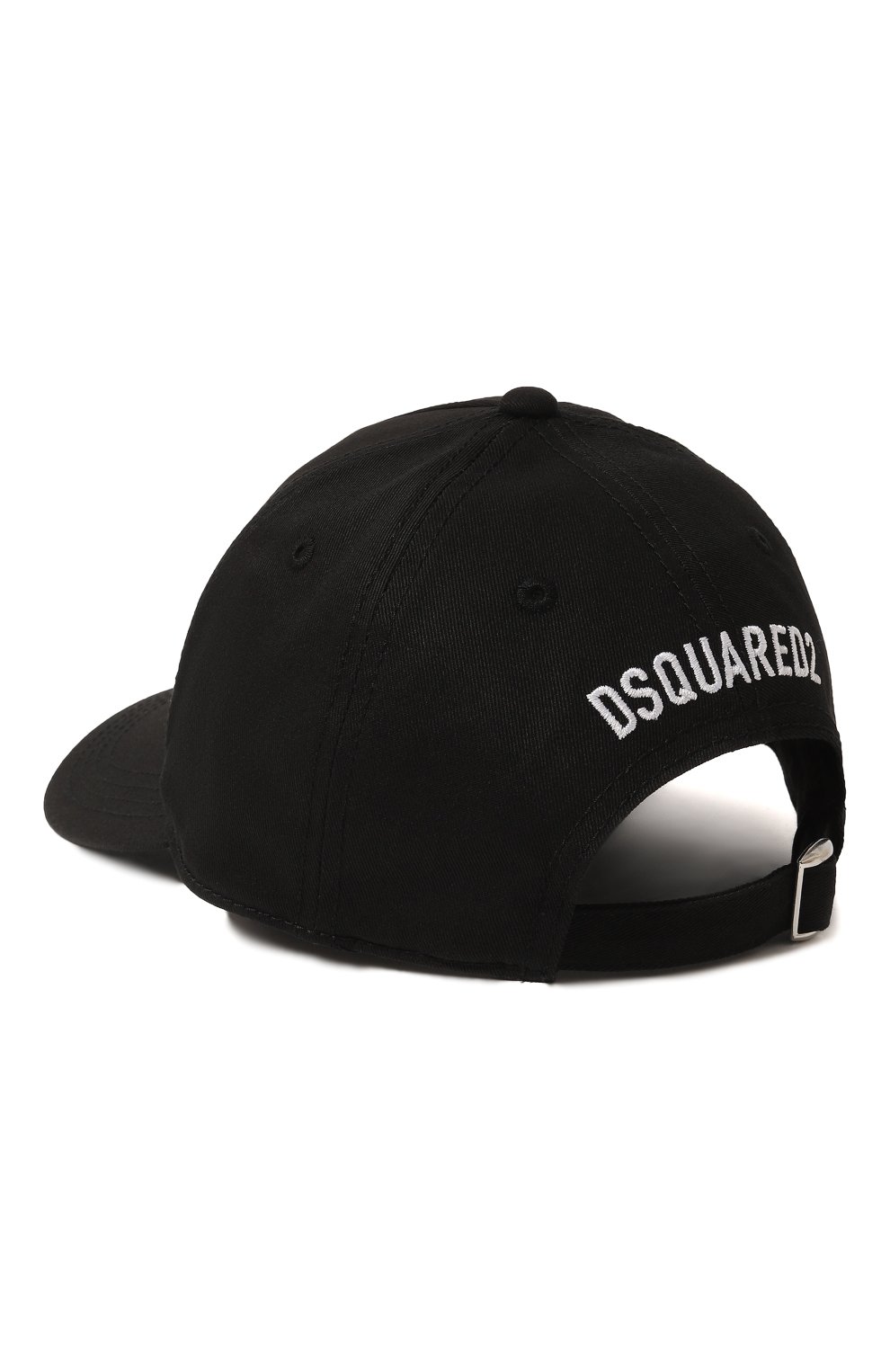 Хлопковая бейсболка DSQUARED2 черного цвета по цене 14800 руб., арт. DQ1006/D00YT, фото 2 Хлопковая бейсболка DSQUARED2, арт. DQ1006/D00YT, фото 2