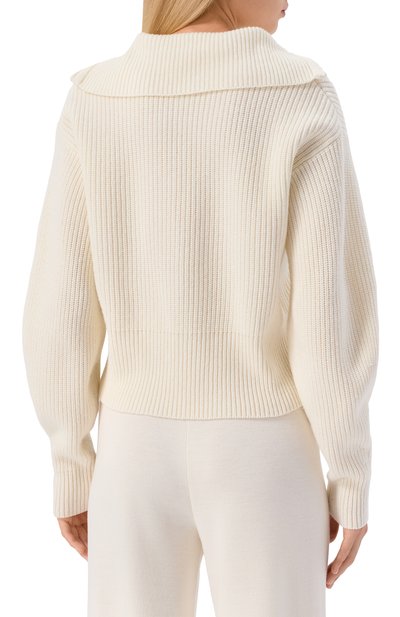 Свитер из шерсти и кашемира MAX MARA белого цвета по цене 67400 руб., арт. NADAR, фото 4 Свитер из шерсти и кашемира MAX MARA, арт. NADAR, фото 4