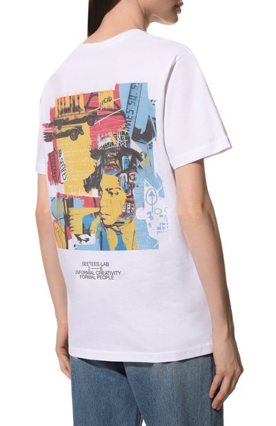 Хлопковая футболка SEETEES, арт. T1MAN-BASQUIAT C0L0R, фото 4