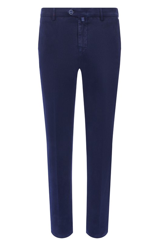 Хлопковые брюки Kiton UFPPERK0100H02 Синий UFPPERK0100H02