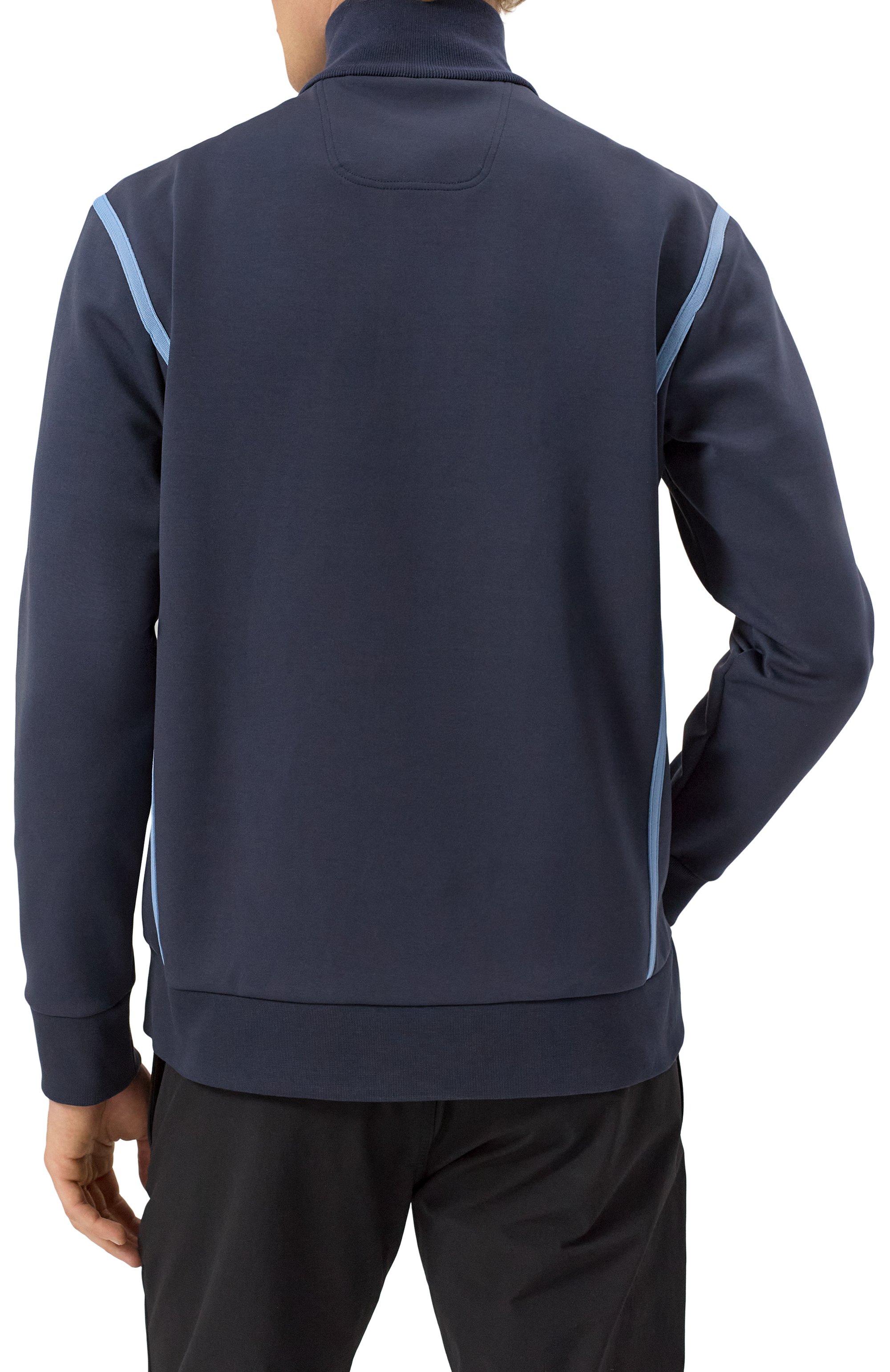 Хлопковый свитшот BOSS GREEN темно-синего цвета по цене 25500 руб., арт. 50530019, фото 4 Хлопковый свитшот BOSS GREEN, арт. 50530019, фото 4