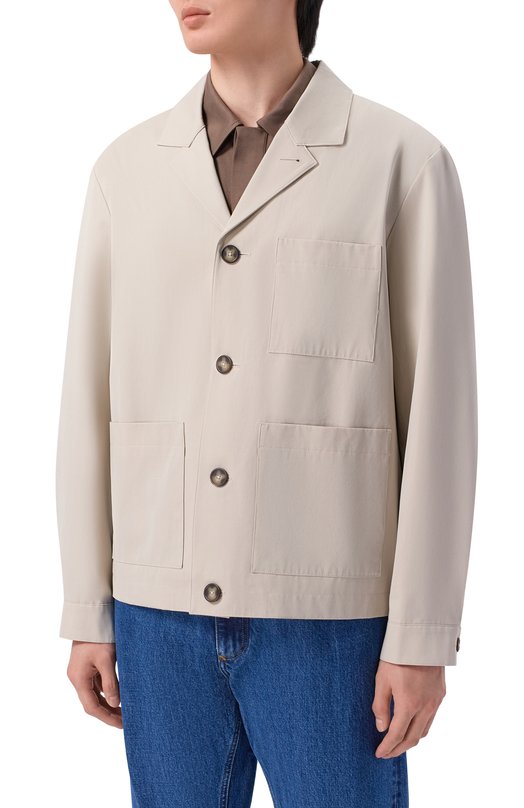 Хлопковый пиджак 12 STOREEZ 135904 Серый  135904 Фото 3