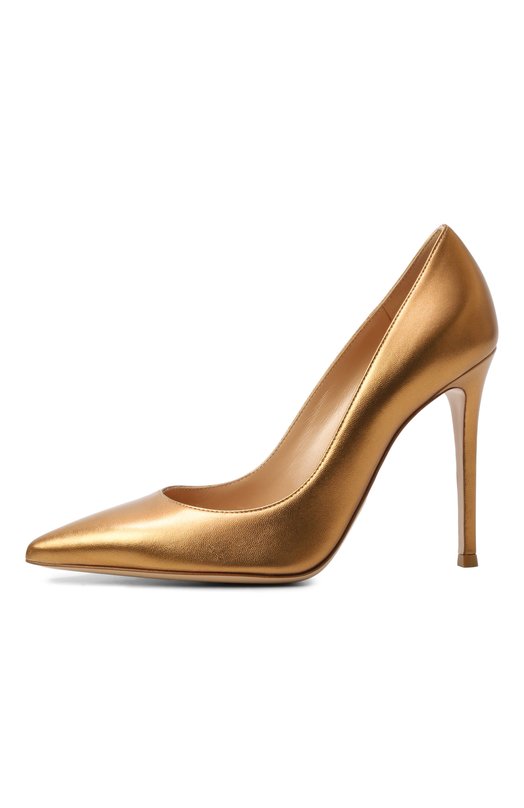 Кожаные туфли Gianvito 105 Gianvito Rossi G28470.15RIC.NPSBR0Z Золотой  G28470.15RIC.NPSBR0Z Фото 4