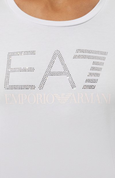 Хлопковая футболка EA7, арт. 6DTT14/TJQCZ, фото 5