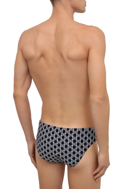 Плавки BALMAIN черно-белого цвета по цене 23600 руб., арт. BWB210050, фото 3 Плавки BALMAIN, арт. BWB210050, фото 3