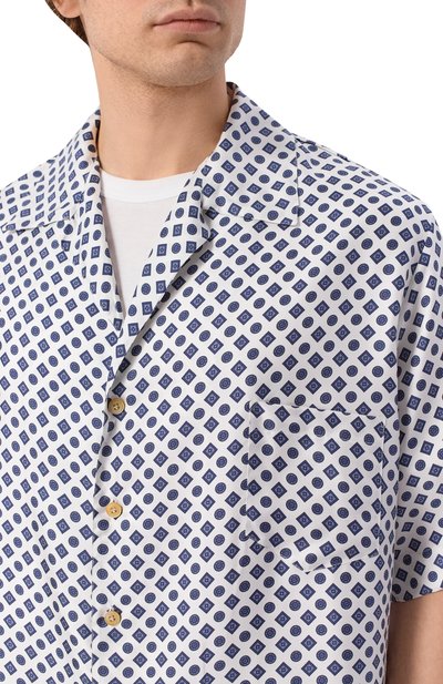 Шелковая рубашка KITON, арт. UMC028H09721, фото 5