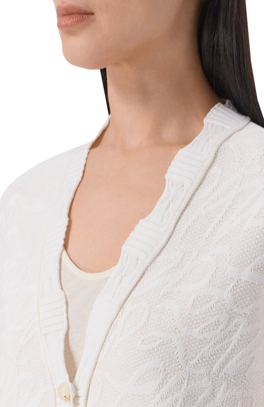 Кардиган из вискозы AND the brand S26-CG050-1203-101 Белый  S26-CG050-1203-101 Фото 5