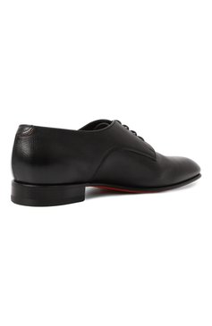 Мужские кожаные дерби SANTONI черного цвета, арт. MCAG19026LA3SGFR | Фото 5 (Материал внешний: Натуральная кожа; Материал сплава: Проставлено; Материал внутренний: Натуральная кожа; Нос: Не проставлено; Стили: Классический)