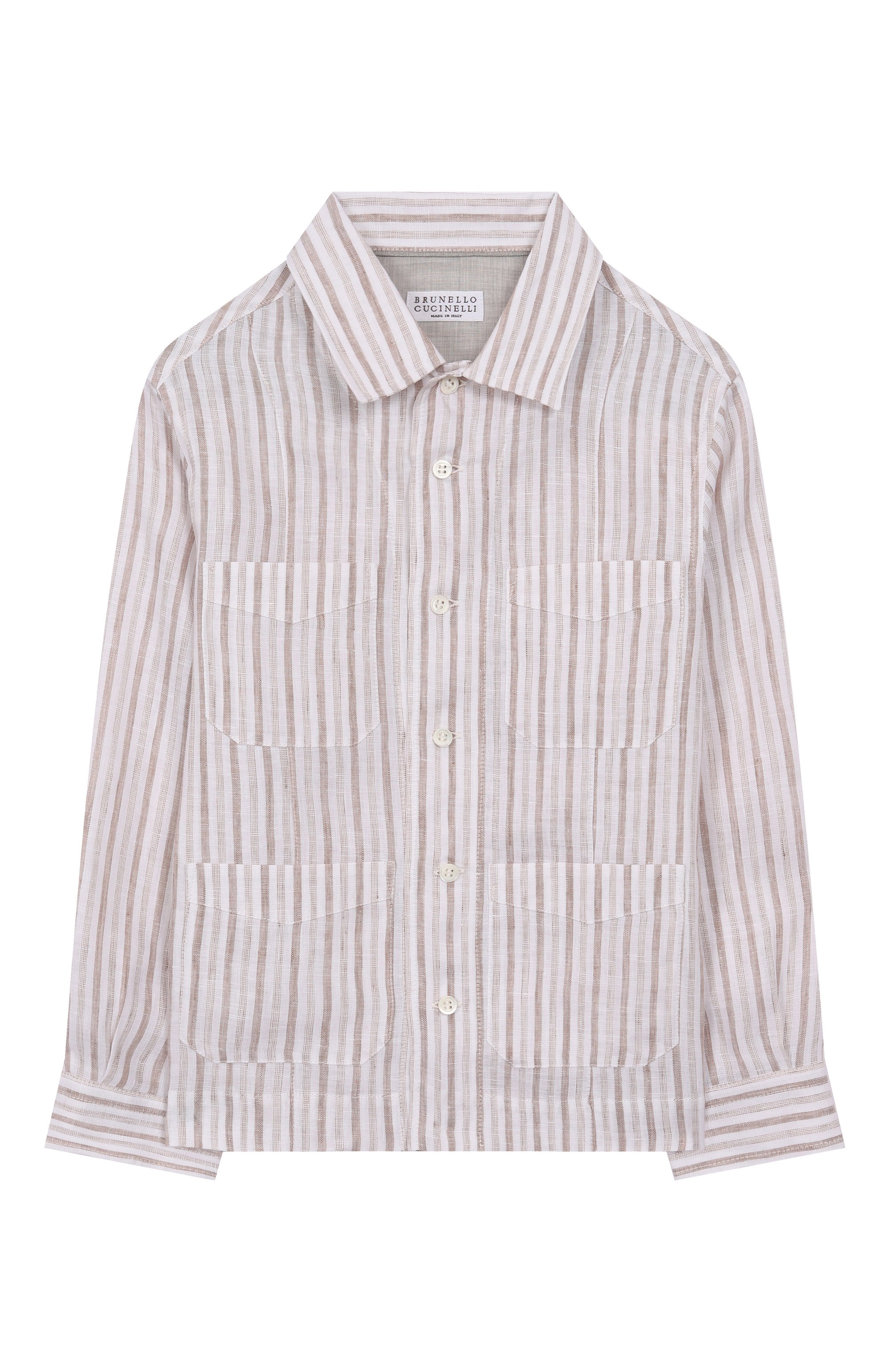 Льняная рубашка BRUNELLO CUCINELLI, арт. BM685C307A, фото 1