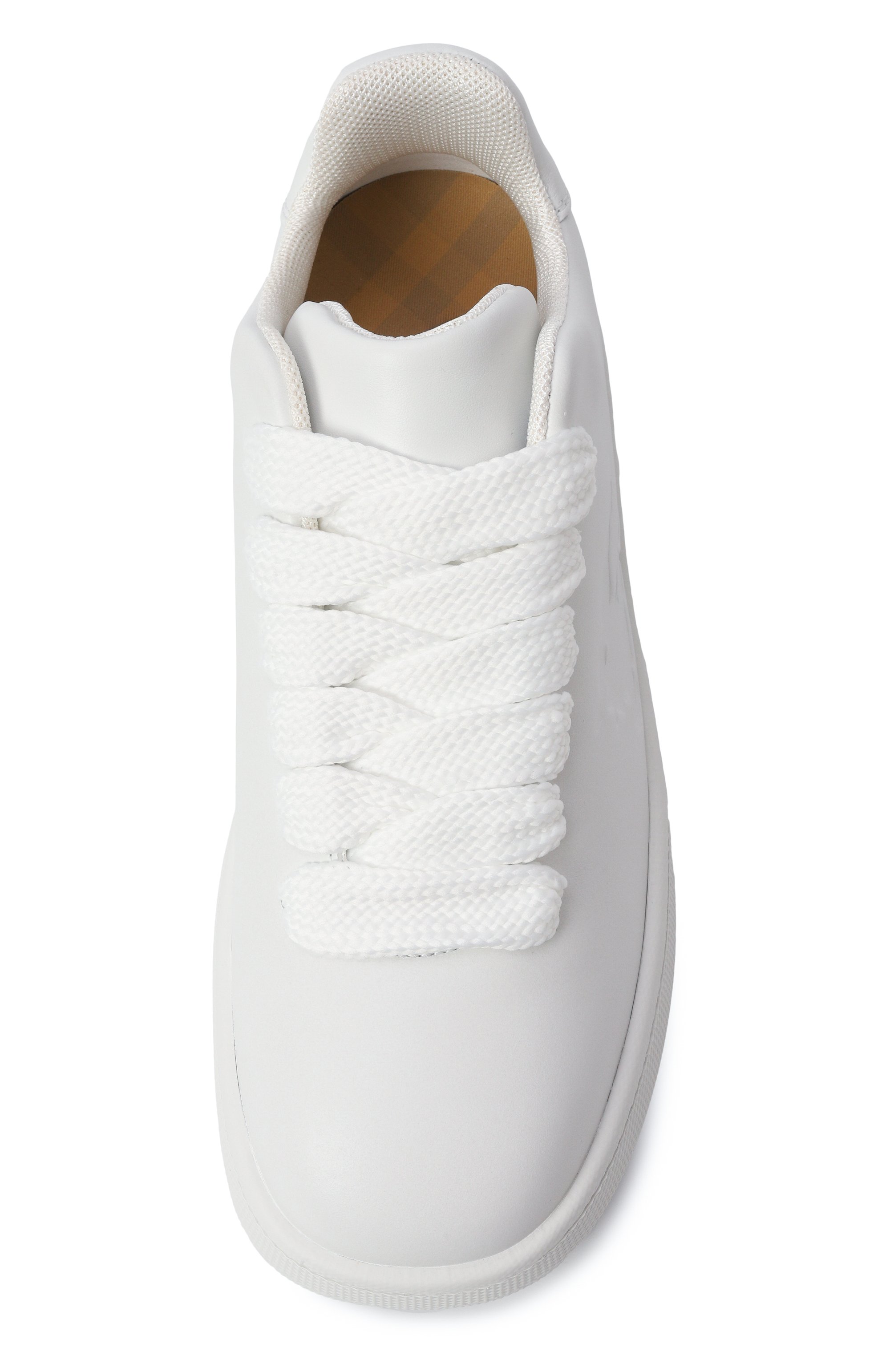 Кожаные кеды box BURBERRY, арт. 8083385, фото 6