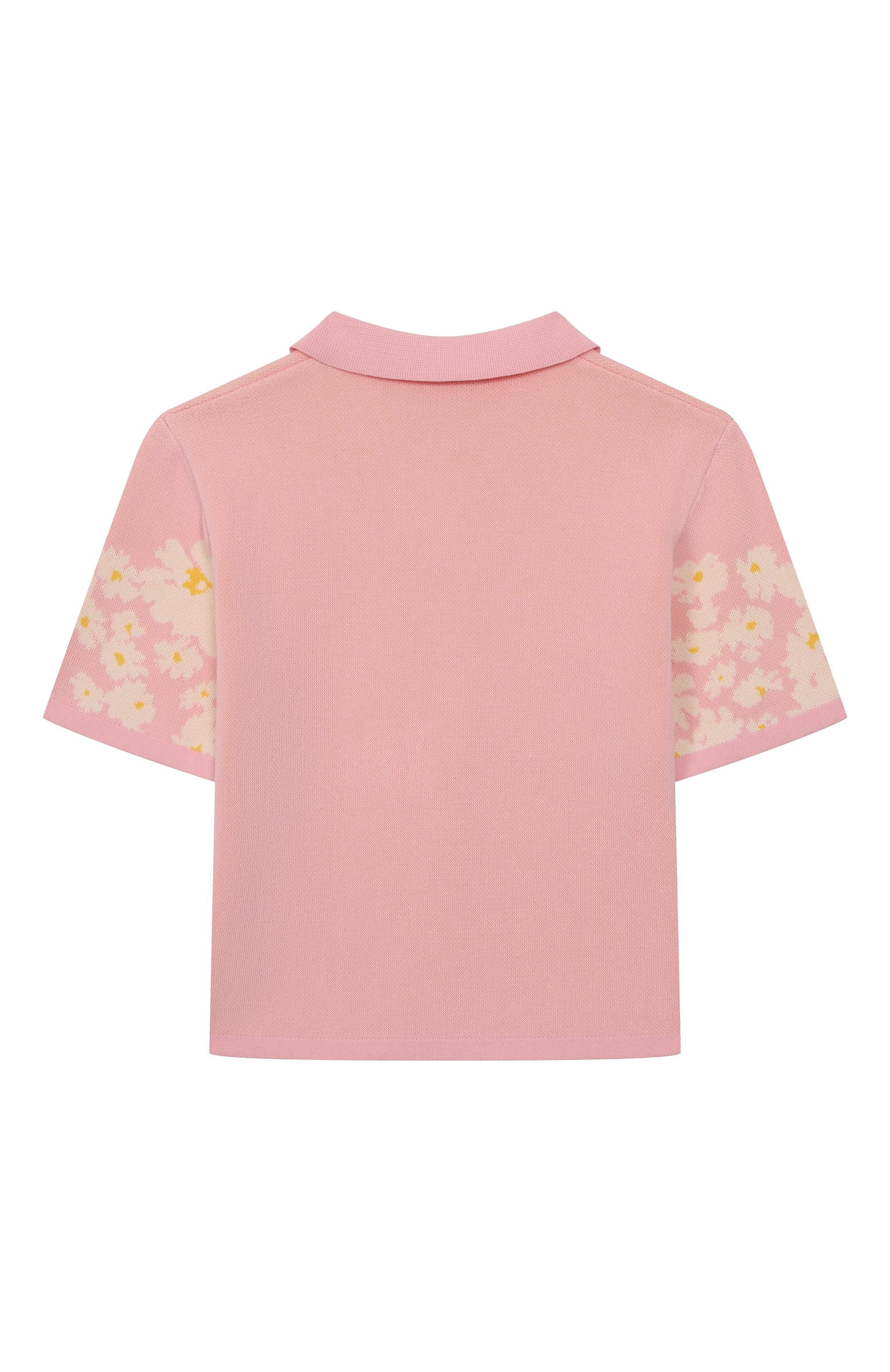 Хлопковое поло MSGM KIDS, арт. S5MSJGJP096, фото 2