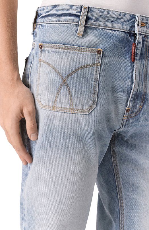 Джинсы Dsquared2 S74KB1130/S30839 Голубой  S74KB1130/S30839 Фото 5