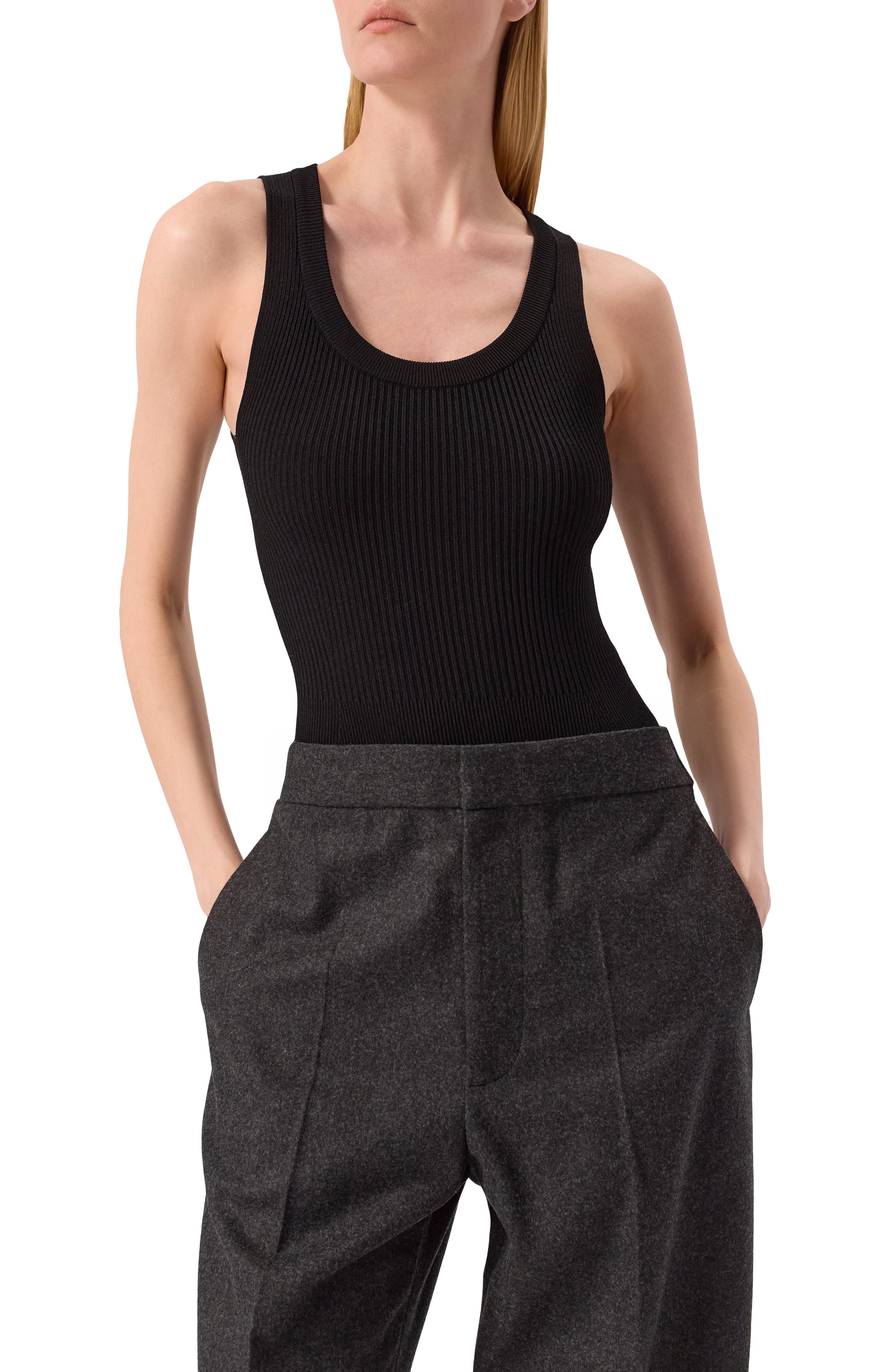 Боди из вискозы ALAIA, арт. AA9B0353K017A, фото 3