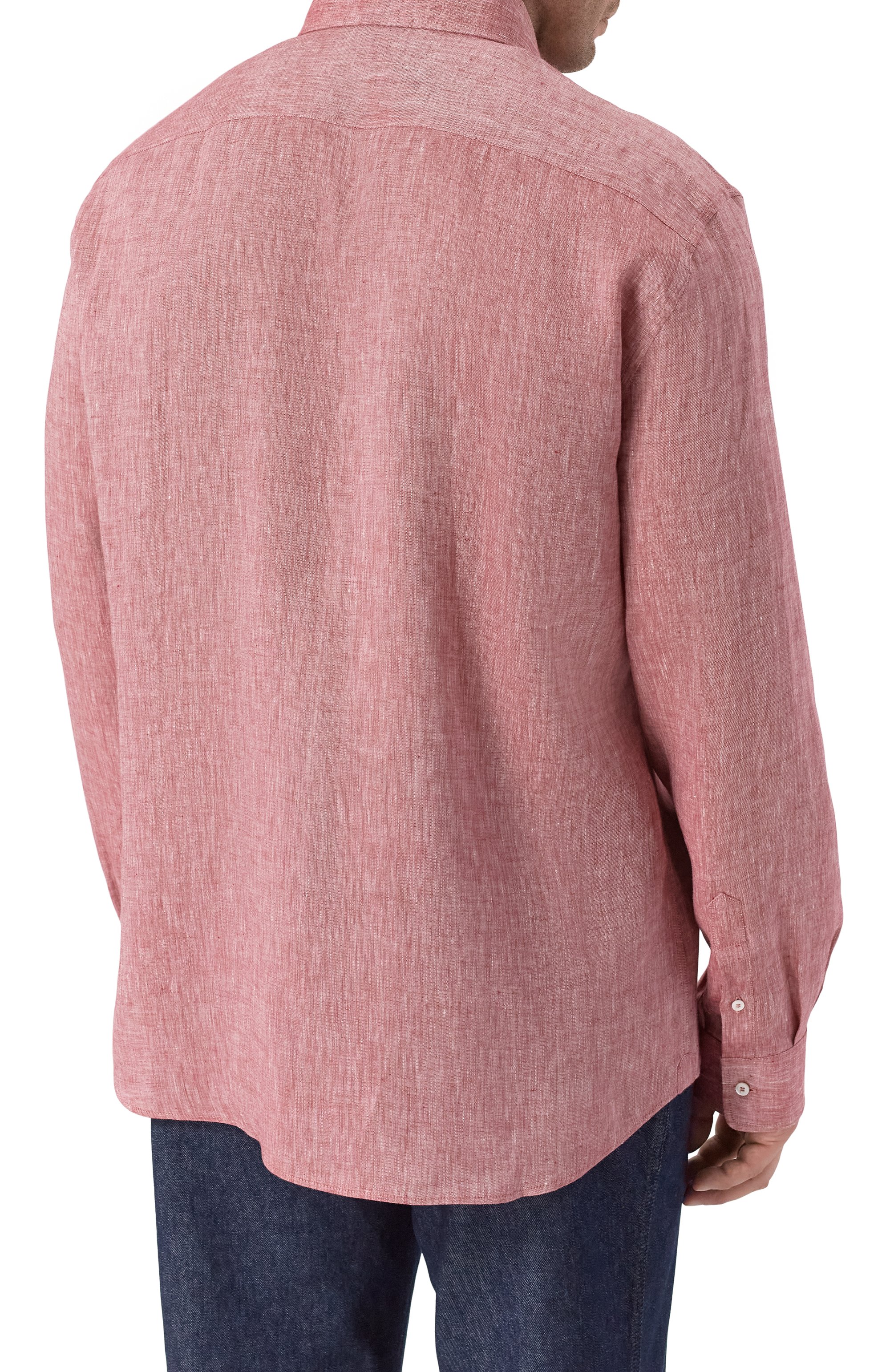 Льняная рубашка BRUNELLO CUCINELLI, арт. MM6840627, фото 4