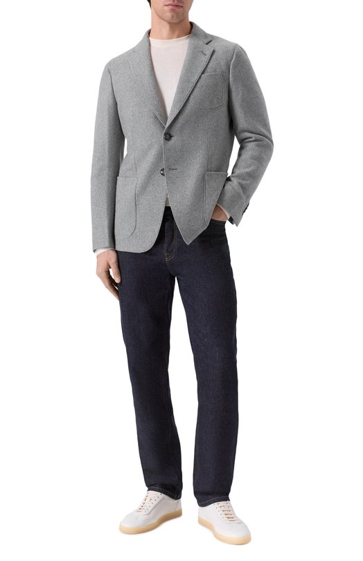 Кашемировый пиджак Giorgio Armani GM000140/TE17853 Серый  GM000140/TE17853 Фото 3