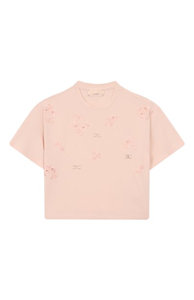 Хлопковая футболка ELISABETTA FRANCHI LA MIA BAMBINA, арт. EFTS2400/JE006/10A-12A+