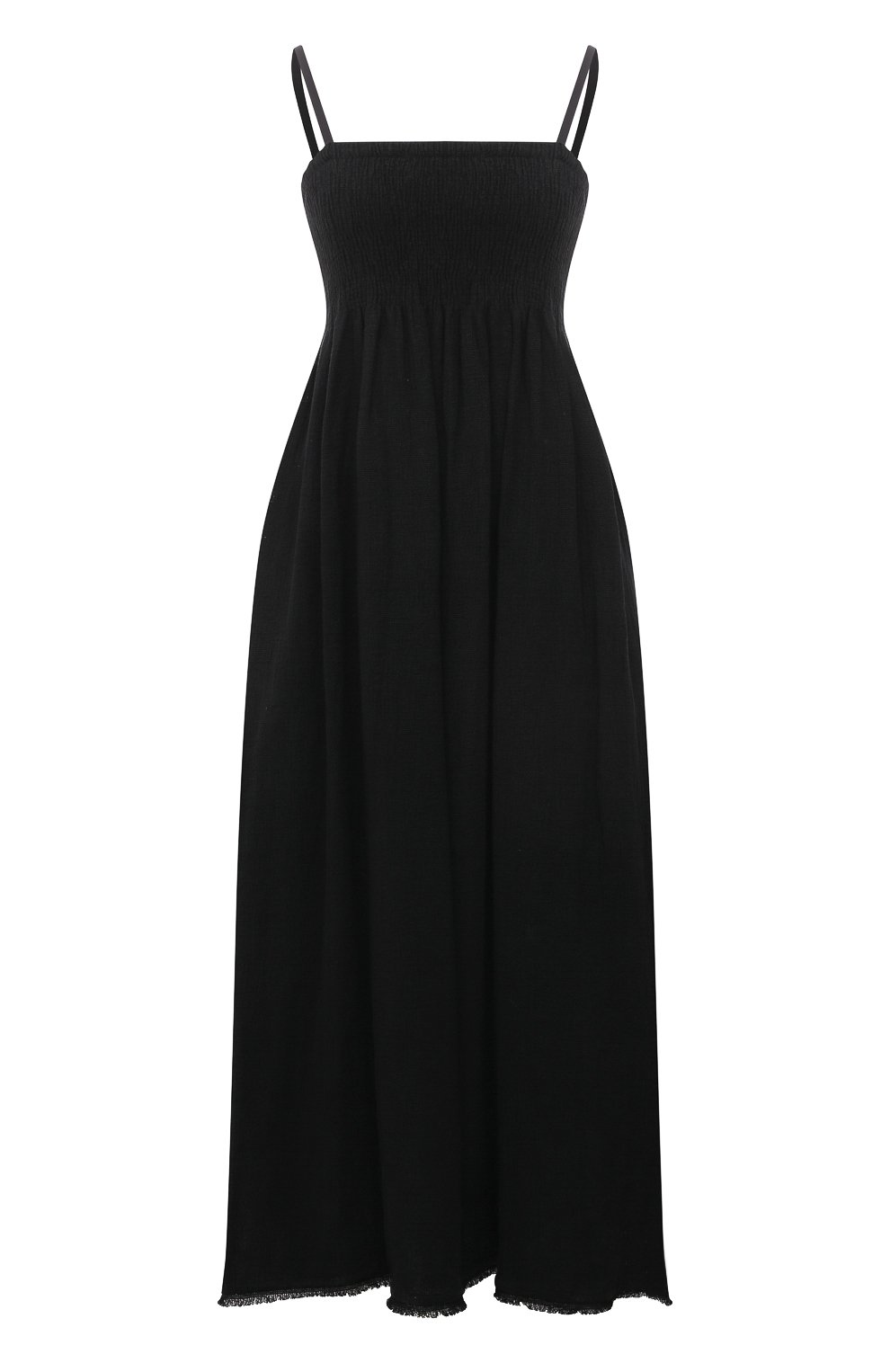 Льняное платье JIL SANDER черного цвета по цене 187500 руб., арт. JSPS501804-WS320400, фото 1 Льняное платье JIL SANDER, арт. JSPS501804-WS320400, фото 1