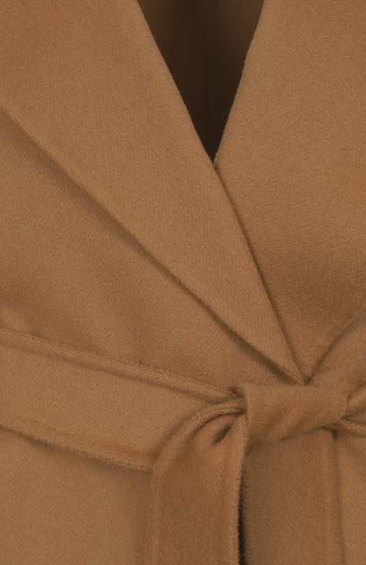 Шерстяное пальто Max Mara Studio CLES Коричневый  CLES Фото 6