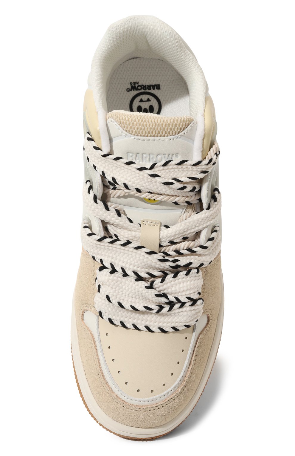 Кеды BARROW кремового цвета по цене 18400 руб., арт. F4BKJUSN148, фото 4 Кеды BARROW, арт. F4BKJUSN148, фото 4