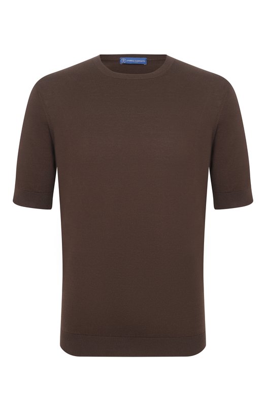 Хлопковый джемпер Andrea Campagna GC1MC/SI18R Коричневый GC1MC/SI18R