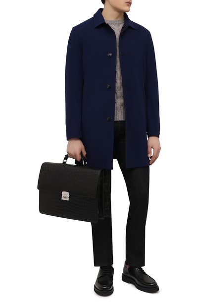 Портфель из кожи крокодила KITON, арт. UBWALLN00730/CP0R, фото 3