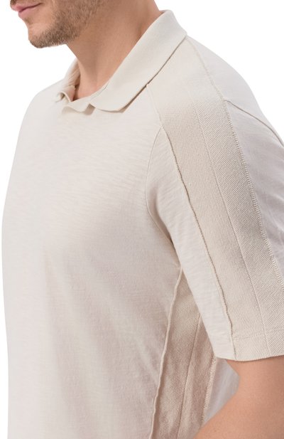 Поло из хлопка и льна TRANSIT, арт. CFUTRC5401, фото 5