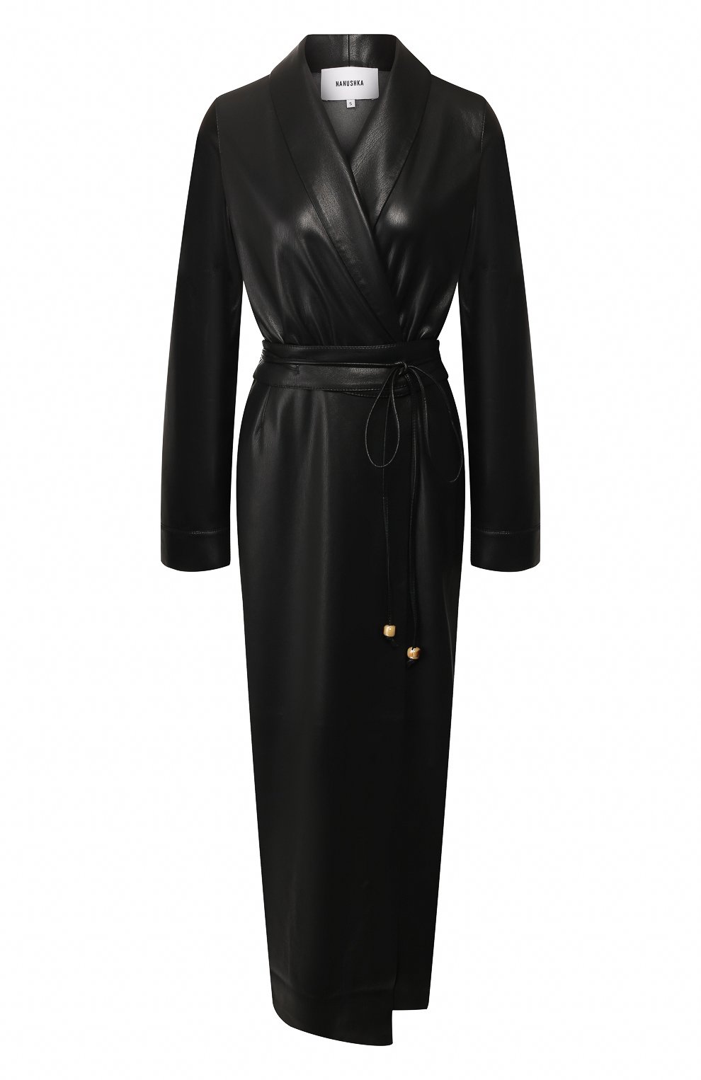 Платье NANUSHKA, арт. EMERY_BLACK_VEGAN LEATHER, фото 1