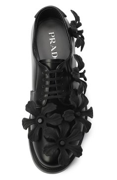 Кожаные дерби PRADA, арт. 2EG397-B4L-F0002, фото 4