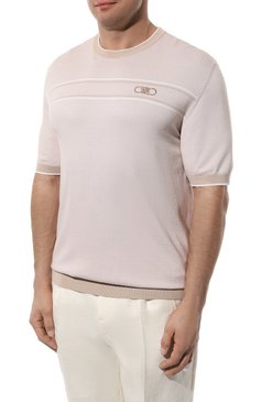 Джемпер из хлопка и шелка ZILLI, арт. MBZ-RN030-TW0T1/MC01/62-64, фото 3