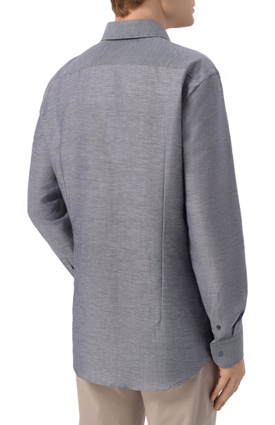 Рубашка изо льна и лиоцелла BOSS, арт. 50562110, фото 4